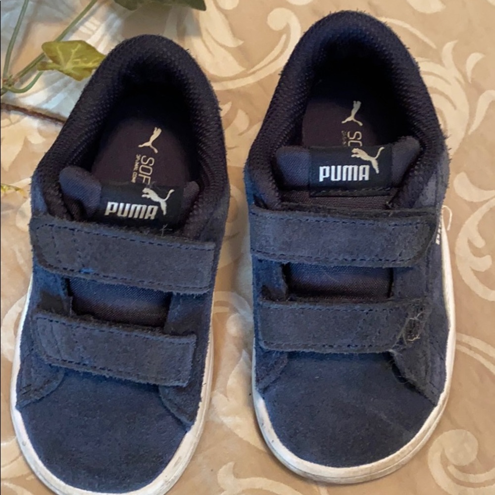 Navy Pumas Size Boy 7C - Picture 2 of 8